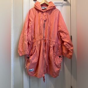 Himalaya brand size M (runs VERY large) cotton jacket. Peach, lots of detail!